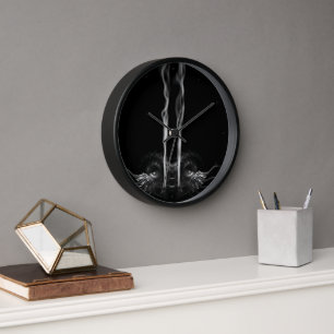 Black Dragon Smoke Clock