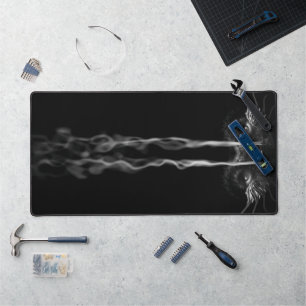 Black Dragon Smoke Desk Mat