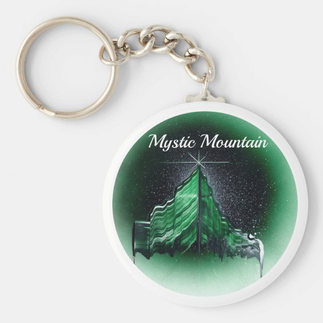 Black Dragon Taking Flight Key Ring (Front)