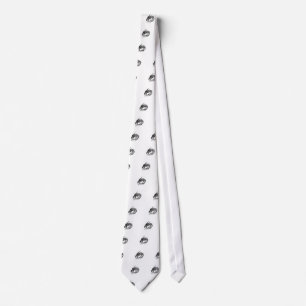 Black dragon tie