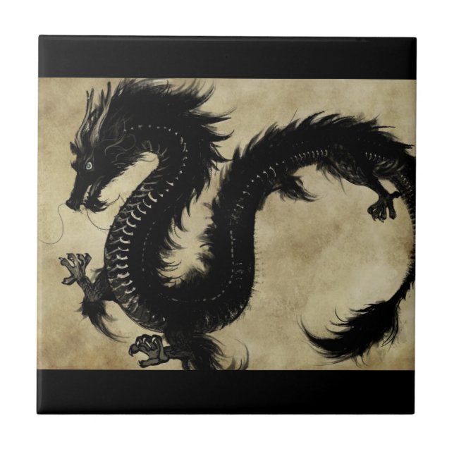 Black Dragon Tile (Front)