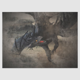 Black Dragon Tissue Paper