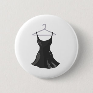 Black Dress 6 Cm Round Badge