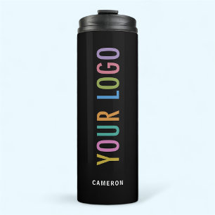 Black Drink Bottle 12 oz Custom Logo Vacuum Sealed