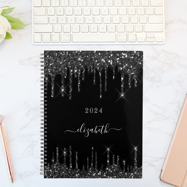 Black drips name script 2025 planner (Creator Uploaded)