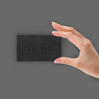 Black Driver Minimalist Bold Modern