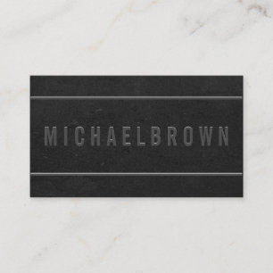 Black Driver Minimalist Simple Business Card