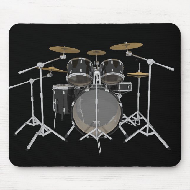 Black Drum Kit: Mousepad (Front)
