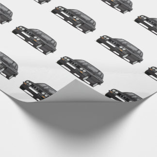 Black E30 3 Series Pattern Wrapping Paper