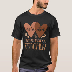 Black Early Childhood Teacher Black History Women  T-Shirt