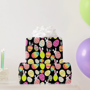 black easter gift wrapping paper