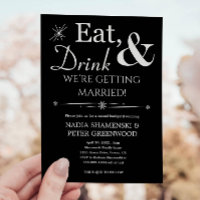 Black Eat Drink Getting Married Backyard Wedding