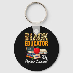 Black Educator Black History Month African America Key Ring