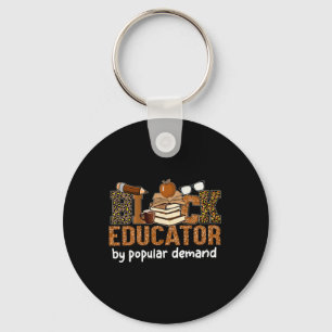 Black Educator By Popular Demand Black History Mon Key Ring