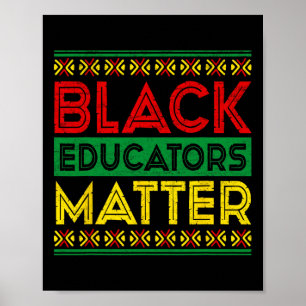 Black Educators Problem Black History Teacher June Poster