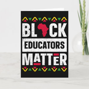 Black Educators Problem Shirt Teacher Black Histor Card