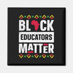 Black Educators Problem Teacher Black History Mont Magnet