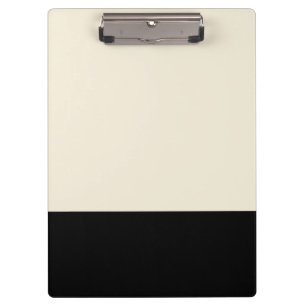 Black & Eggshell Colour Block Clipboard