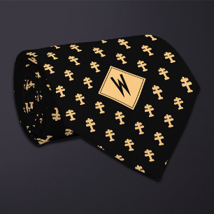 Black Electric Co Lineman Worker Tie
