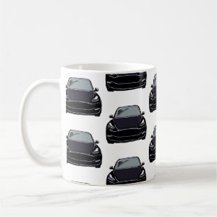 Black Electric Vehicle SUV Car Coffee Mug