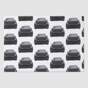 Black Electric Vehicle SUV Car Tissue Paper