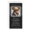 Black Elegance Thank You Memorial Photo Card