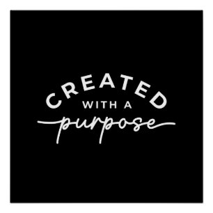 Black Elegant Christian Quote  Poster