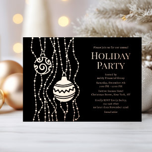 Black Elegant Christmas Party Corporate Holiday