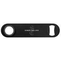 Black Elegant Gothic Monogram Name Mediaeval Typo