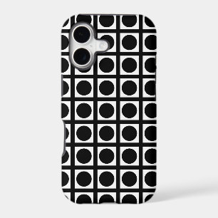 Black Elegant Grid Dots