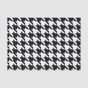 Black Elegant Houndstooth Tissue Paper