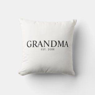 Black Elegant Modern Grandma Cushion