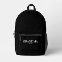 Black Elegant Modern Grandma