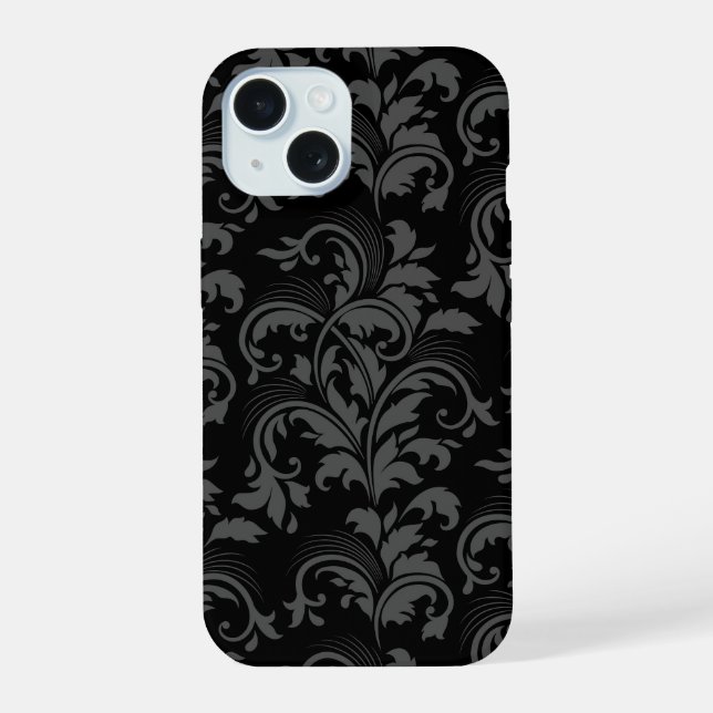 Black Elegant Phone Case (Back)