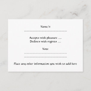 Black Elegant Round Design. Art Deco Style. RSVP Card