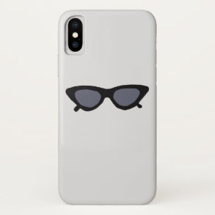 Black Elegant  Sunglasses iPhone X Case