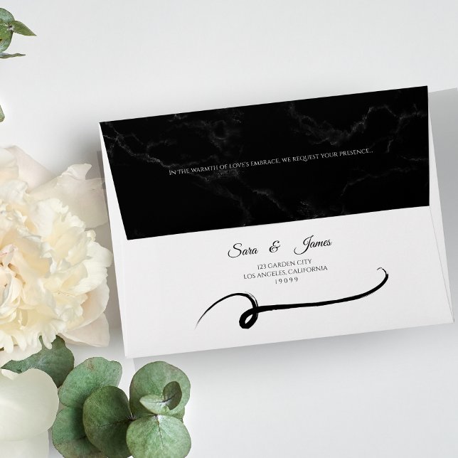 Black Elegant wedding Envelope (Creator Uploaded)