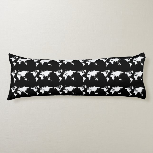 Black Elegant World Body Cushion (Front)