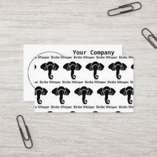 Black Elephant Family Home Address Republican Business Card