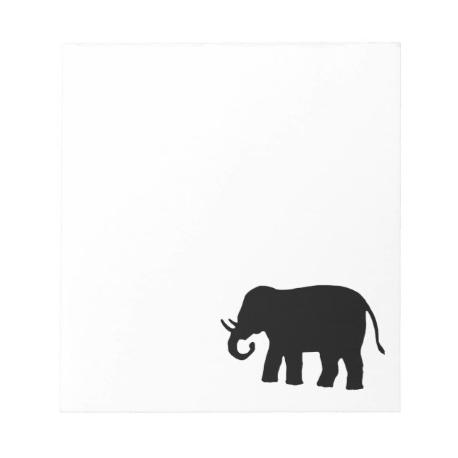 Black Elephant Notepad (Front)