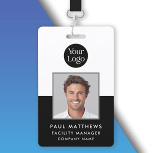 Black Employee Photo Company ID Badge ID Badge
