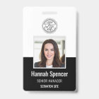 Black | Employee Photo ID Company Security