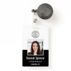 Black | Employee Photo ID Company Security