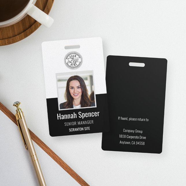 Black | Employee Photo ID Company Security ID Badge (Creator Uploaded)