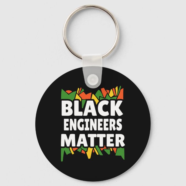 Black Engineers Problem Black History Month Africa Key Ring (Front)