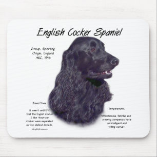 Black English Cocker Spaniel History  Mouse Pad