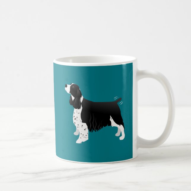 Black English Springer Spaniel Basic Breed Coffee Mug (Right)