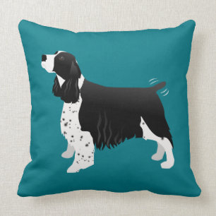 Black English Springer Spaniel Basic Breed Cushion