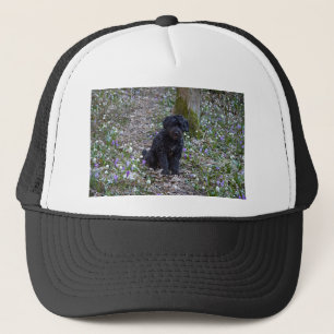 Black English Springer Spaniel Trucker Hat