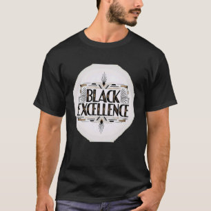 Black Excellence Art Deco Empowerment Graphic T-Shirt
